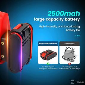 img 2 attached to 🔋 Cordless Fuel Transfer Pump | Battery Operated Diesel Pump 12GPM | Self Priming with 2500mAh Lithium Battery | Portable Commercial Battery Powered Biodiesel Liquid Pump