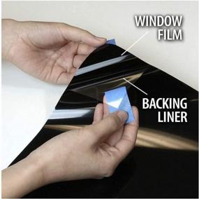 img 1 attached to BDF S4MB05 4 Mil Black 5 Privacy And Security Window Film - 24In X 25Ft (Very Dark Shade)