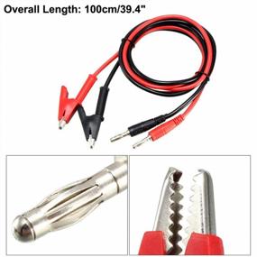 img 2 attached to 2PCS 15A 1000V 1M Banana Plug To Alligator Clip Test Leads For Multimeter - High-Quality Electronic Testing Leads With Multimeter Banana Plug Compatibility - Tatoko
