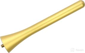 img 1 attached to 📡 AntennaMastsRus - Premium Gold Aluminum 5 Inch Antenna for Ford Transit (2015-2021): Best compatibility and reception