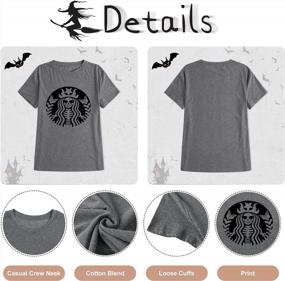 img 1 attached to Anbech Women Halloween Graphic Basic Witch T-Shirts Funny Hocus Pocus Casual Tops Tee