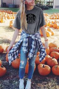 img 3 attached to Anbech Women Halloween Graphic Basic Witch T-Shirts Funny Hocus Pocus Casual Tops Tee