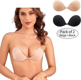 img 3 attached to Adhesive Invisible Strapless Reusable Backless Women's Clothing - Lingerie, Sleep & Lounge