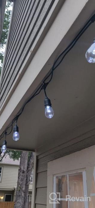 img 1 attached to Enhance Your Outdoor Ambiance With Mlambert'S Premium 3 Pack 48FT RGB Cafe String Lights - Dimmable, Shatterproof Edison Bulbs Perfect For Bistro, Backyard, And Garden - 144Ft Total Length review by James Hess