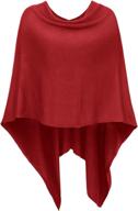 🧣 djt womens asymmetric poncho topper: elegant women's accessories in scarves & wraps logo
