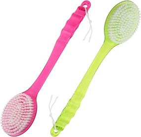 img 4 attached to Enhance Personal Care with YEEPSYS Bristles Handle Exfoliating Scrubber