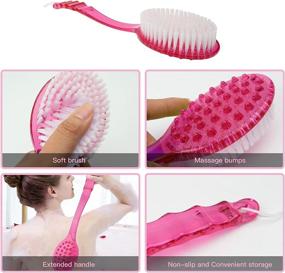 img 2 attached to Enhance Personal Care with YEEPSYS Bristles Handle Exfoliating Scrubber