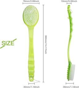 img 3 attached to Enhance Personal Care with YEEPSYS Bristles Handle Exfoliating Scrubber