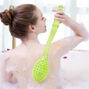 img 1 attached to Enhance Personal Care with YEEPSYS Bristles Handle Exfoliating Scrubber