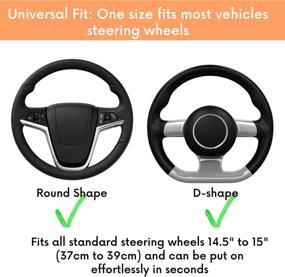 img 2 attached to Steering Universal Microfiber Breathable Accessories Interior Accessories good for Steering Wheels & Accessories