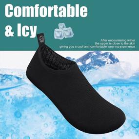 img 1 attached to Metog Men'S And Women'S Water Shoes Quick-Dry Aqua Socks Barefoot Slip-On For Sports Beach Swimming Surfing Yoga Exercise