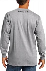 img 3 attached to Carhartt Signature Sleeve T Shirt 3X Large Men's Clothing