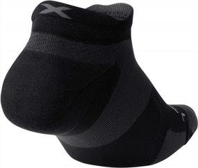 img 3 attached to 2XU Vectr No Show Sock, Black/Titanium, X-Large