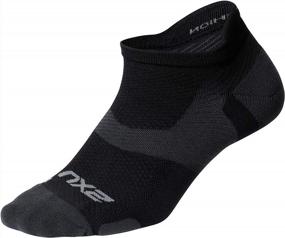 img 4 attached to 2XU Vectr No Show Sock, Black/Titanium, X-Large