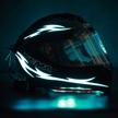 jiguoor unique flame shape 4pcs rechargeable motorcycle helmet light motorcycle & powersports logo