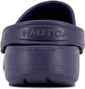 img 2 attached to Nautica Womens Clogs Slip Edge White 7 Women's Shoes : Athletic