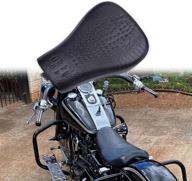 🏍️ dreamizer motorcycle front solo seat cushion for sportster 48 72 iron 883 xl883 xl1200, crocodile style black логотип