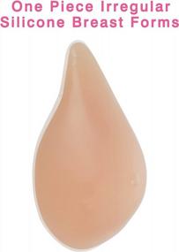 img 2 attached to Vollence One Piece Side Silicone Breast Forms: Ideal For Women'S Mastectomy Prosthesis & Concave Bra Pads