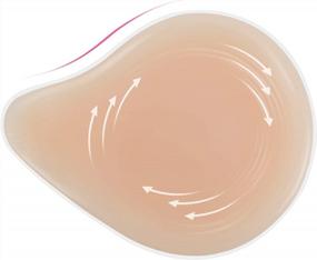 img 1 attached to Vollence One Piece Side Silicone Breast Forms: Ideal For Women'S Mastectomy Prosthesis & Concave Bra Pads