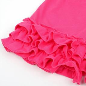img 1 attached to Adorable And Comfy: Slowera'S Cotton Icing Ruffles Shorts For Baby And Toddler Girls