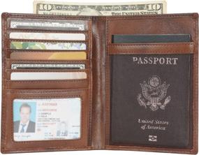 img 1 attached to Polare Luxury Blocking Leather Passport Travel Accessories