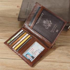 img 3 attached to Polare Luxury Blocking Leather Passport Travel Accessories