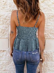 img 2 attached to Stylish Summer Cropped Sleeveless Tank Tops For Women - EVALESS Casual Blouses And Dressy Shirts