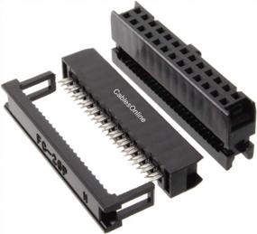 img 1 attached to CablesOnline 10-Pack 26-Pin (2X13) Female IDC разъемы с шагом 2,54 мм для плоского ленточного кабеля, FC-026-10
