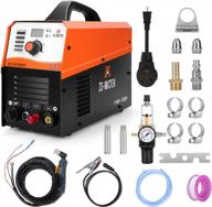 portable 50amp dual voltage plasma cutter with pilot arc and clean cut air inverter for high precision cutting logo