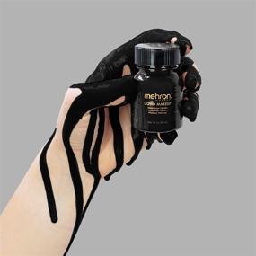 img 3 attached to 🖤 Mehron Makeup Liquid Paint BLACK: Vibrant and Long-lasting Pigment for Stunning Makeup Looks