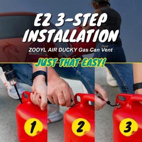 img 2 attached to 🚀 Enhance Fuel Flow with ZOOYL Gas Can Vent Caps Retrofit Kit - 6 Packs of Durable Stainless Steel Replacement Valves for Faster Refills and Universal Fit with Silicone Rubber Caps