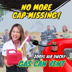 img 1 attached to 🚀 Enhance Fuel Flow with ZOOYL Gas Can Vent Caps Retrofit Kit - 6 Packs of Durable Stainless Steel Replacement Valves for Faster Refills and Universal Fit with Silicone Rubber Caps