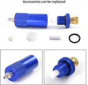 img 2 attached to 30Mpa Oil Water Separator High Pressure PCP Hand Pump Air Compressor 4500Psi Air Filter，With 8MM Female And Male Thread (Blue)