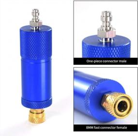 img 3 attached to 30Mpa Oil Water Separator High Pressure PCP Hand Pump Air Compressor 4500Psi Air Filter，With 8MM Female And Male Thread (Blue)