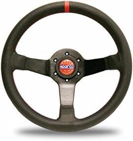 img 3 attached to 🏎️ Sparco Black Leather Champion Limited Edition Steering Wheel - Model 015TCHMP