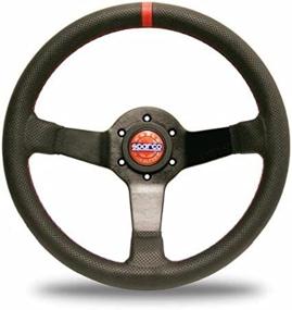 img 4 attached to 🏎️ Sparco Black Leather Champion Limited Edition Steering Wheel - Model 015TCHMP