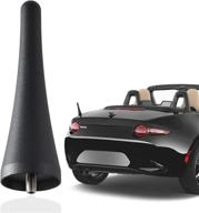 anina 3.8 inch aluminum alloy stubby antenna 📻 mast for mazda miata mx5-nd-nc-rf 2006-2021, enhancing am/fm radio reception logo