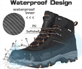 img 3 attached to GRITION Waterproof Men'S Hiking Boots For Outdoor Trekking And Mountaineering