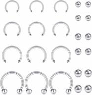 jforyou 14g replacement balls for body jewelry piercings - ideal for nipple rings, tongue rings, industrial barbells & belly button rings logo