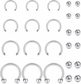 img 2 attached to JFORYOU 14G Replacement Balls For Body Jewelry Piercings - Ideal For Nipple Rings, Tongue Rings, Industrial Barbells & Belly Button Rings