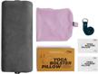 ultimate relaxation with victorem yoga bolster pillow - rectangular meditation & restorative yoga cushion with extra washable cover, convenient handle, and strap included logo