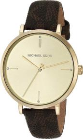 img 3 attached to Michael Kors Three Hand Gold Tone MK7129