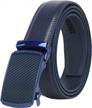 men's real leather ratchet dress belt - cut to exact fit, elegant gift box by lavemi logo