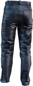 img 1 attached to Motorcycle Riding Pants With Thick Leather - Size 32