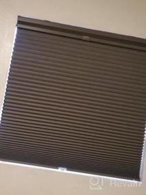 img 5 attached to Cordless Cellular Honeycomb Shade - Gray Sheen, 23"W X 48"H - BlindsAvenue