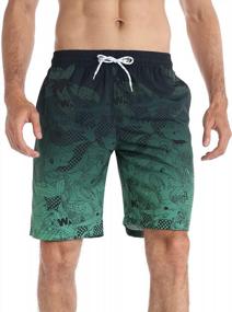 img 3 attached to APTRO Men'S Quick Dry Swim Trunks With Mesh Lining And Pockets - 9 Inch Board Shorts For Big And Tall Sizes