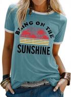 nlife bring on the sunshine graphic long sleeves tees blouses for women tops sweaters for women logo