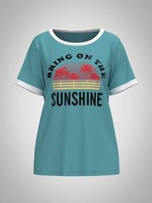 img 3 attached to Nlife Bring On The Sunshine Graphic Long Sleeves Tees Blouses For Women Tops Sweaters For Women