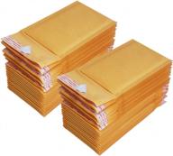 pack of 50 imbaprice #000 kraft bubble mailers- 4 x 8 padded envelopes for secure shipping logo