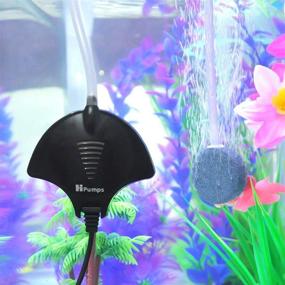 img 1 attached to 🐠 Mylivell Quiet and Energy-Efficient Aquarium Air Pump - Ultra Silent Oxygen Pump for Fish Tank with Air Stone and Silicone Tube (Black)